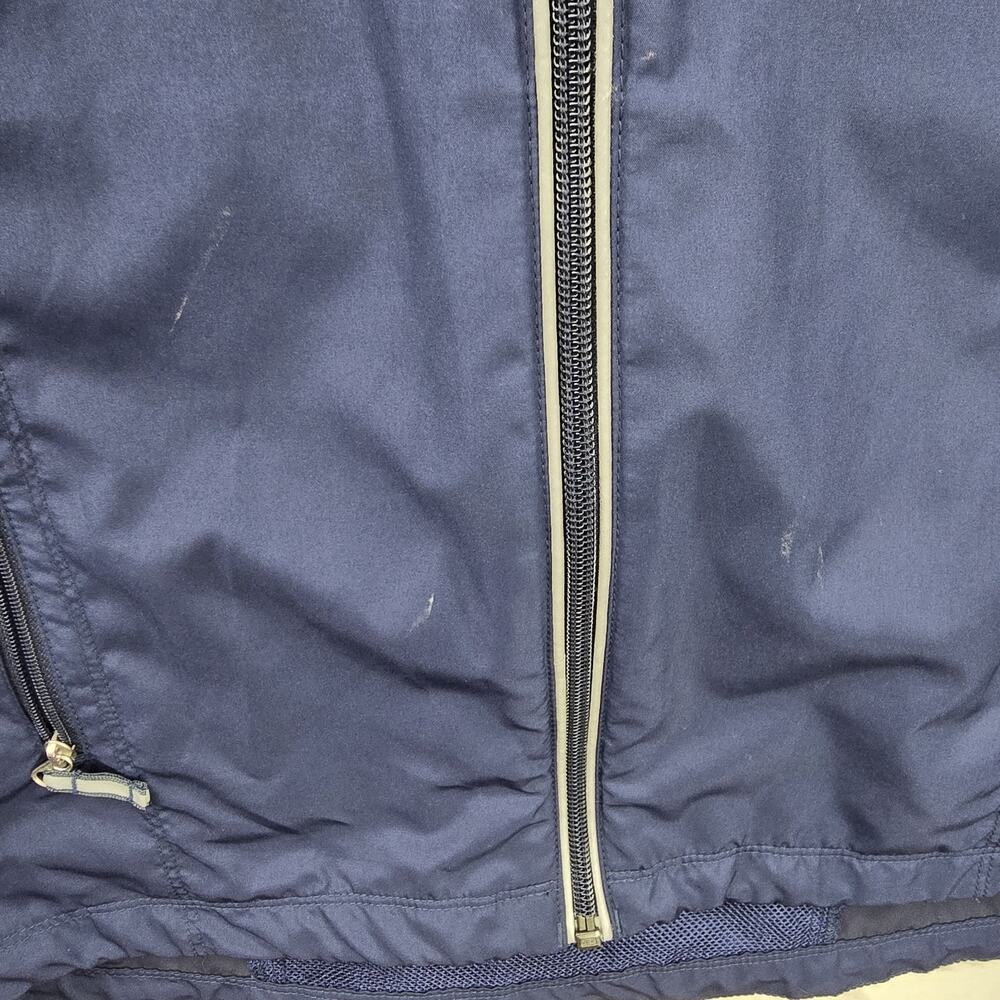 Alo Yoga Windbreaker Jacket Women's Large Blue Lightweight Full Zip Reflective - Picture 3 of 12